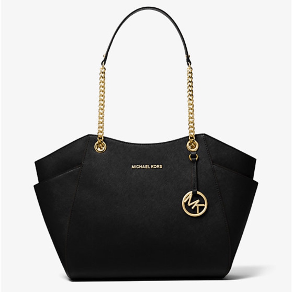 NEW Michael Kors Large Black Shoulder Tote